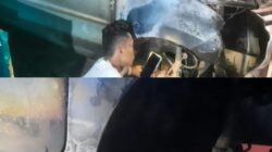 Diduga Terjadi Pembakaran Mobil Xenia di Dusun Jatian, Polisi Lakukan Penyelidikan