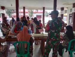 Babinsa Kejawan Garda Terdepan Cegah Gizi Buruk