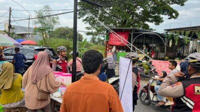 Sat Samapta Polres Pasuruan Patroli Asmara Senja di Gempeng–Bangil, Pedagang Takjil Dihimbau Jaga Kamtibmas