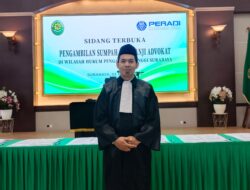Lulusan PKPA UINSA PERADI, Hermansya Rachmadtullah, S.H., Diambil Sumpah Advokat di PT Surabaya