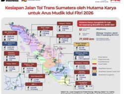 822 Km Tol Siap Layani Mudik 2026, Hutama Karya Perkuat Konektivitas Sumatera