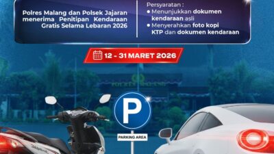 Mudik Lebaran 2026, Polres Malang Buka Layanan Titip Kendaraan Gratis