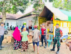 Babinsa Botolinggo Kawal Gerakan Pangan Murah, Ratusan Warga Serbu Beras dan Minyak Goreng Subsidi