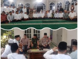 Personel Polsek Muara Kuang,”Jaga Keamanan Safari Ramadhan 1447 H dan Sholat Tarawih yang Diikuti Bupati Ogan Ilir