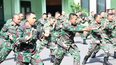 Ramadhan Tak Halangi Prajurit Kodim 0822 Latihan Bela Diri Militer PSM