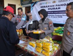 Polres Pelabuhan Tanjung Perak Gelar Gerakan Pangan Murah Serentak, Bantu Masyarakat Jelang Lebaran