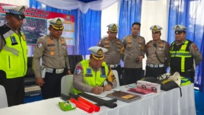 Dirlantas Polda Riau Cek Kesiapan Pos Pam Mudik Lebaran di Pekanbaru