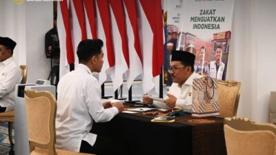 Wapres Gibran dan Presiden Prabowo Tunaikan Zakat Melalui Baznas di Istana Negara