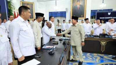 Presiden Prabowo Subianto memimpin Sidang Kabinet Paripurna di Istana Negara