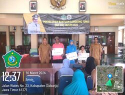 Desa Tenggulunan Kecamatan Candi Laksanakan Penyaluran BLT-DD tahap 1 Tahun Anggaran 2026