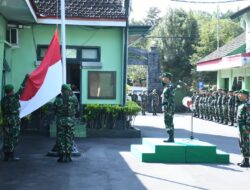 Prajurit dan PNS Kodim Bondowoso Ikuti Upacara 17-an, Pesan Pangdam: Mudik Aman, Tetap Jaga Nama Baik TNI