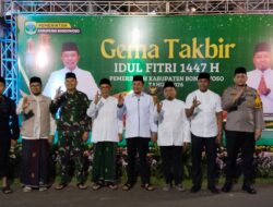 Gema Takbir Menggema di Bondowoso, Dandim 0822 Bersama Forkopimda Hadiri Malam Penuh Khidmat