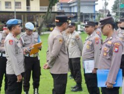 Wakapolres Pimpin Apel Pagi dan Tekankan Kedisiplinan Anggota