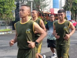 Olahraga Pagi Kodim 0822 Bondowoso, Kunci Fisik Prima dan Tubuh Sehat Prajurit