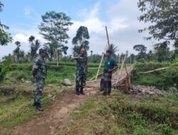 Respons Cepat Kodim 0822, Kasdim Tinjau Jembatan Patirana Demi Keselamatan Warga
