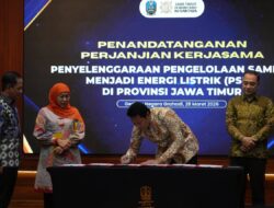 Perkuat Komitmen Energi Pemkab Sidoarjo Teken Perjanjian Kerja Sama Pengolahan Sampah Jadi Listrik