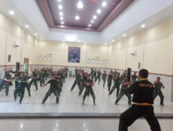 Tingkatkan Kemampuan Bela Diri, Personel Kodim 0822 Bondowoso Latihan PSM Secara Intensif