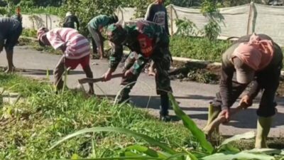 Gotong Royong Hidup Kembali! Peran Babinsa Jadi Kunci Kekompakan Warga