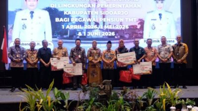 Ada 141 PNS Kabupaten Sidoarjo Terima SK Purna Tugas