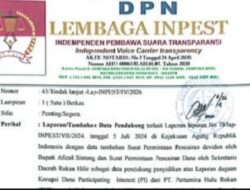 Bukti Baru Diserahkan: INPEST Desak Kejati Riau Jangan Main Aman, dalam Kasus Rp.488 Miliar PI Rohil