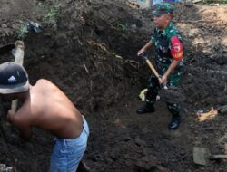 Semangat Gotong Royong Menguat, Warga dan TNI Bangun Jembatan Perintis Garuda Penghubung Dua Desa