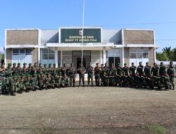 Kol Inf Rinto Wijaya menerima warga baru Brigif TP 28/Bari Fola