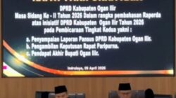 DPRD Ogan Ilir Lanjutkan Sidang Paripurna XXIX dan XXX Masa Sidang II Tahun 2026