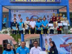 Lestarikan Budaya, Siswa SMAN 1 Payaraman Ikuti Lomba Bakiak di Pesona SKANTURA,HUT, SMKN 1 Rantau Alai yang ke-13