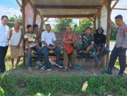 Serma Lugito Sambangi Petani di Tenggarang,Komsos Jaga Ketahanan Pangan
