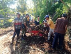 Satu komando satu aksi: Babinsa dan warga curah lempet kompak membangun desa dengan kegiatan Karya Bakti