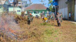 Danramil Sukosari Kapten Cku Roedy Riyanto Pimpin Langsung Karbak Persiapan Mayon Sementara YTP di Sumber Wringin