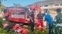 Kodim 0822 melaksanakan Latihan Dalam Satuan Pemadam Kebakaran di Eks Asrama 514