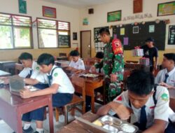 1.311 Paket MBG Didistribusikan, Babinsa Bondowoso Kawal Program Gizi Gratis untuk Pelajar dan Posyandu