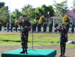Prajurit Brigif TP 28/Bari Fola melaksanakan Upacara memperingati HARI KEBANGKITAN NASIONAL KE-118 