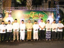 Bupati, Dandim dan Kapolres Bondowoso Kompak Tabuh Bedug Gema Takbir Idul Adha 2026