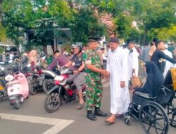 Babinsa Kademangan Siaga Sejak Subuh, Pengamanan Sholat Idul Adha 1447 H Berjalan Aman dan Khidmat