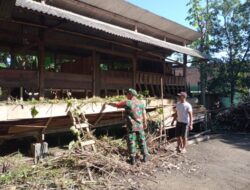 Babinsa Mengok Dorong Produktivitas Peternak Kambing Melalui Komsos dan Pendampingan Warga