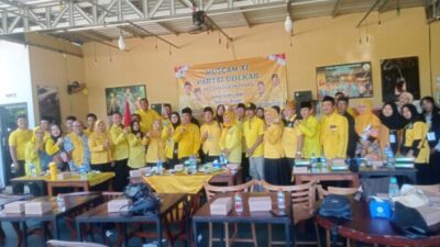 Muscam XI Golkar Patrang Sukses, Lilis Setiawati Resmi Nahkodai Pengurus Baru