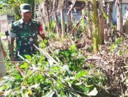 Lingkungan Bersih, Masyarakat Sehat: Babinsa Kejawan Galakkan Kerja Bakti Bersama Warga