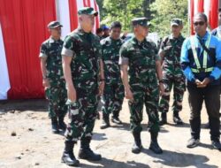 Jelang Kunjungan Pangdam V/Brawijaya, Danrem 083/Bdj Tinjau Proyek Strategis Jembatan Garuda dan Yonif TP di Bondowoso