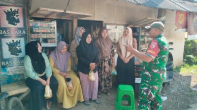 Babinsa Koramil Tlogosari Aktif Sambangi Warga, Ajak Ibu-Ibu Jaga Kebersihan dan Kesehatan Keluarga