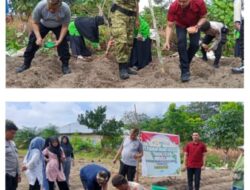Polsek Kampar Bersama Masyarakat Tanam Jagung, Dukung Program Ketahanan Pangan Nasional