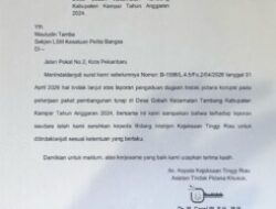 Laporan Dugaan Korupsi Turap Desa Gobah Masih di Intelijen Kejati Riau, LSM Desak Diproses Hingga Pengadilan
