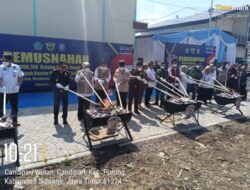 Pemkab Sidoarjo Bersama Bea Cukai Musknakan 9.096.760 Batang Rokok Ilegal dan Lakukan Pengawasan Juga Pembinaan Pelaku Usaha