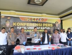 PRESS CONFERENCE UNGKAP KASUS TINDAK PIDANA YANG MENONJOL DI WILAYAH HUKUM POLRES BONDOWOSO