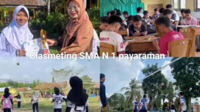 CLASS MEETING DAN PEMBAGIAN LAPOR HASIL BELAJAR SEMESTER GENAP TAHUN 2026 MERIAH DI SMAN 1 PAYARAMAN