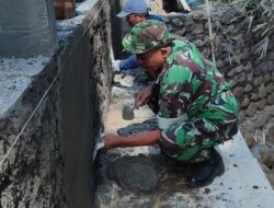 Sertu Sugik Konsisten Kawal Pembangunan Jembatan Perintis Garuda Hingga Tahap Finishing