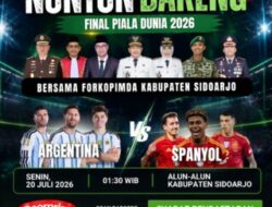 Pemkab Sidoarjo Ajak Warga Nonton Bareng Final Piala Dunia, Berhadiah Umroh