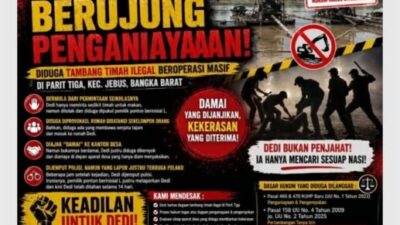 Janji Damai Hanya Tipu-Tipu, Warga Dikeroyok di Kantor Desa Tambang Ilegal Bangka