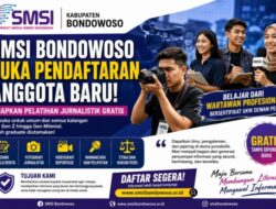 SMSI Bondowoso Buka Rekrutmen Anggota Baru, Siapkan Pelatihan Jurnalistik Gratis untuk Masyarakat Umum